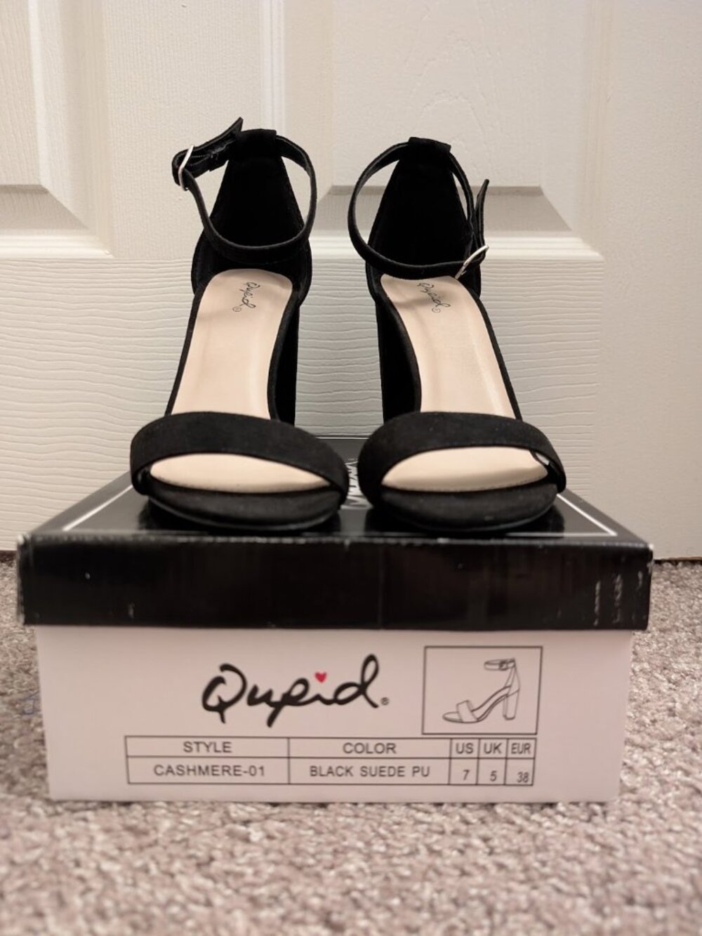 4 Inch Black Heels Size 7